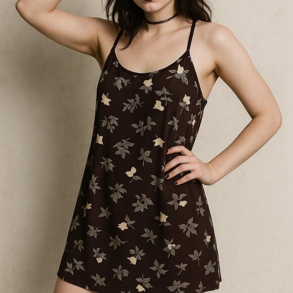 Rampage Dresses & Skirts - RARE Rampage 90s Floral Slip Dress Sz 6 Mini Grunge Y2K Festival Vintage Cottage